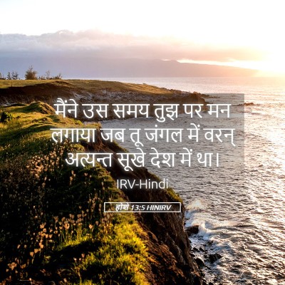 Picture 05 - होशे 13:5 HINIRV - मैंने उस समय तुझ पर - Bible Verse Picture
