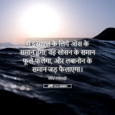 Picture 05 - होशे 14:5 HINIRV - मैं इस्राएल के - Bible Verse Picture