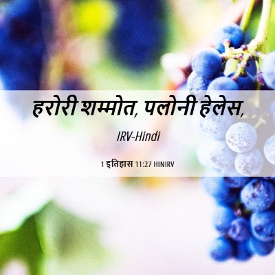 Picture 06 - 1 इतिहास 11:27 HINIRV - हरोरी शम्मोत, - Bible Verse Picture