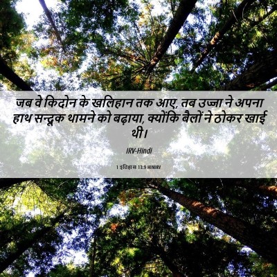 Picture 06 - 1 इतिहास 13:9 HINIRV - जब वे किदोन के - Bible Verse Picture