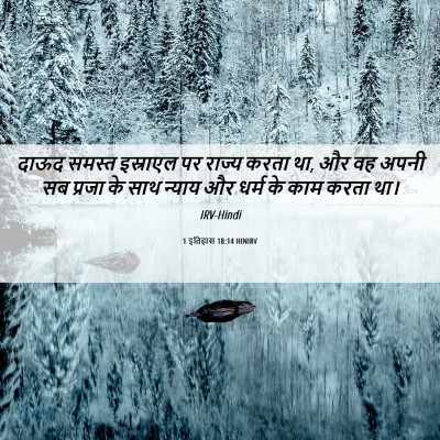 Picture 06 - 1 इतिहास 18:14 HINIRV - दाऊद समस्त - Bible Verse Picture