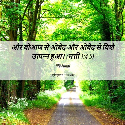 Picture 06 - 1 इतिहास 2:12 HINIRV - और बोआज से ओबेद और - Bible Verse Picture