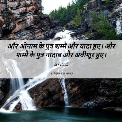 Picture 06 - 1 इतिहास 2:28 HINIRV - और ओनाम के पुत्र - Bible Verse Picture