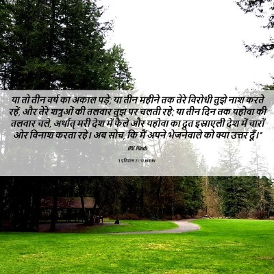Picture 06 - 1 इतिहास 21:12 HINIRV - या तो तीन वर्ष का - Bible Verse Picture