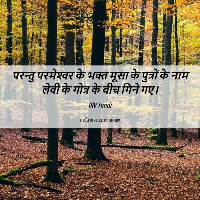Picture 06 - 1 इतिहास 23:14 HINIRV - परन्तु परमेश्‍वर - Bible Verse Picture