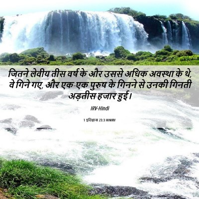 Picture 06 - 1 इतिहास 23:3 HINIRV - जितने लेवीय तीस - Bible Verse Picture