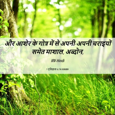 Picture 06 - 1 इतिहास 6:74 HINIRV - और आशेर के गोत्र - Bible Verse Picture