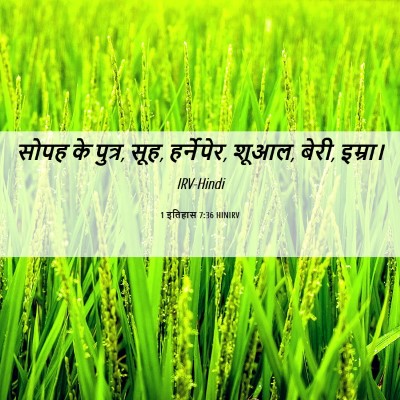 Picture 06 - 1 इतिहास 7:36 HINIRV - सोपह के पुत्र, सूह, - Bible Verse Picture
