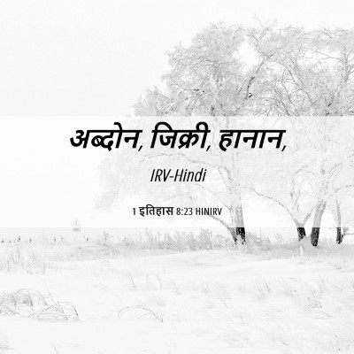 Picture 06 - 1 इतिहास 8:23 HINIRV - अब्दोन, जिक्री, - Bible Verse Picture