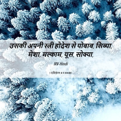 Picture 06 - 1 इतिहास 8:9 HINIRV - उसकी अपनी स्त्री - Bible Verse Picture