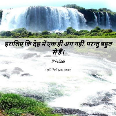 Picture 06 - 1 कुरिन्थियों 12:14 HINIRV - इसलिए कि देह में एक - Bible Verse Picture