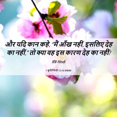 Picture 06 - 1 कुरिन्थियों 12:16 HINIRV - और यदि कान कहे, - Bible Verse Picture