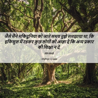 Picture 06 - 1 तीमुथियुस 1:3 HINIRV - जैसे मैंने - Bible Verse Picture