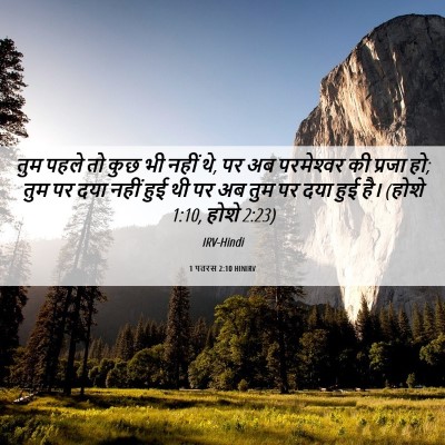 Picture 06 - 1 पतरस 2:10 HINIRV - तुम पहले तो कुछ भी - Bible Verse Picture
