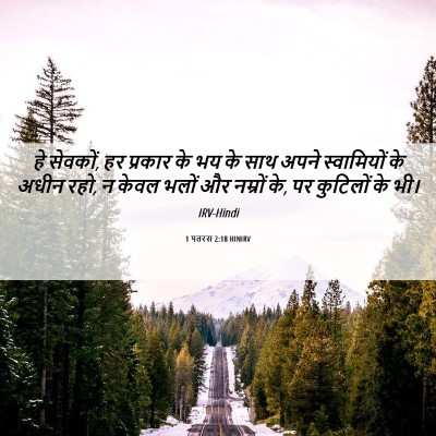 Picture 06 - 1 पतरस 2:18 HINIRV - हे सेवकों, हर - Bible Verse Picture