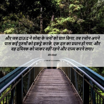 Picture 06 - 1 राजाओं 11:24 HINIRV - और जब दाऊद ने सोबा - Bible Verse Picture