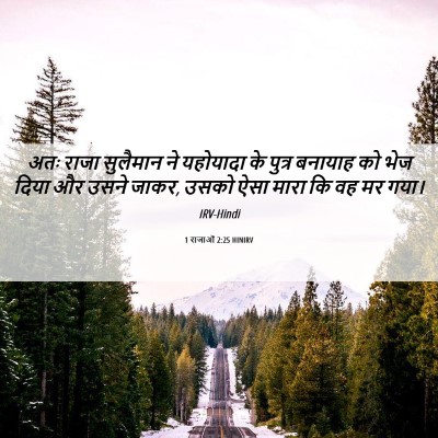 Picture 06 - 1 राजाओं 2:25 HINIRV - अतः राजा सुलैमान - Bible Verse Picture