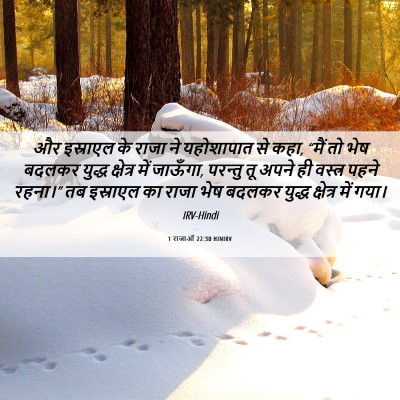 Picture 06 - 1 राजाओं 22:30 HINIRV - और इस्राएल के राजा - Bible Verse Picture