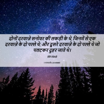 Picture 06 - 1 राजाओं 6:34 HINIRV - दोनों दरवाज़े - Bible Verse Picture