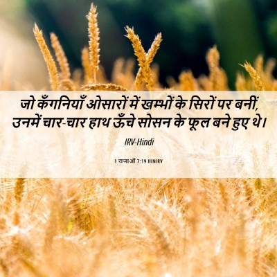 Picture 06 - 1 राजाओं 7:19 HINIRV - जो कँगनियाँ - Bible Verse Picture