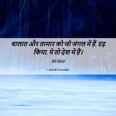 Picture 06 - 1 राजाओं 9:18 HINIRV - बालात और तामार को - Bible Verse Picture