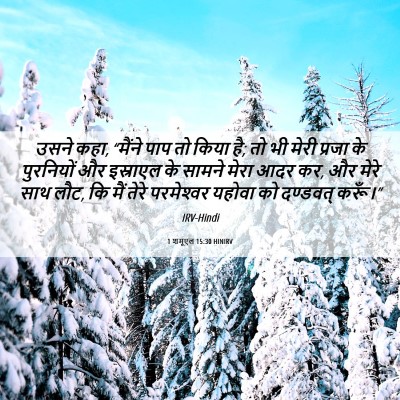 Picture 06 - 1 शमूएल 15:30 HINIRV - उसने कहा, “मैंने - Bible Verse Picture