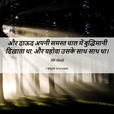 Picture 06 - 1 शमूएल 18:14 HINIRV - और दाऊद अपनी समस्त - Bible Verse Picture