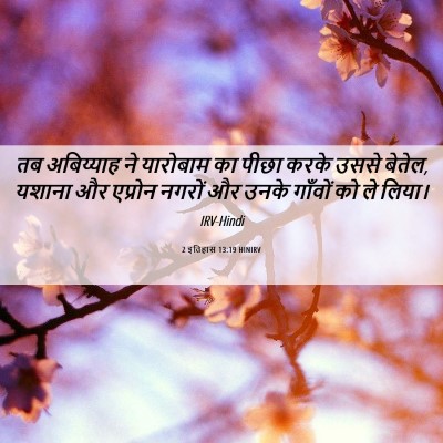 Picture 06 - 2 इतिहास 13:19 HINIRV - तब अबिय्याह ने - Bible Verse Picture