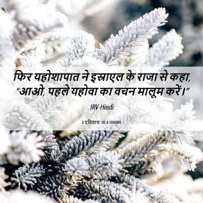 Picture 06 - 2 इतिहास 18:4 HINIRV - फिर यहोशापात ने - Bible Verse Picture