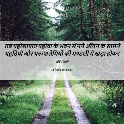 Picture 06 - 2 इतिहास 20:5 HINIRV - तब यहोशापात यहोवा - Bible Verse Picture