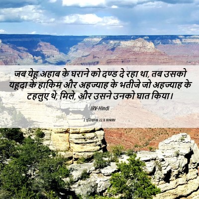 Picture 06 - 2 इतिहास 22:8 HINIRV - जब येहू अहाब के - Bible Verse Picture
