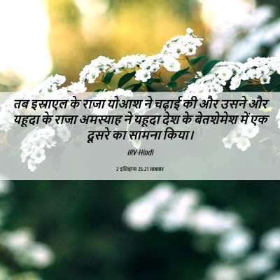 Picture 06 - 2 इतिहास 25:21 HINIRV - तब इस्राएल के राजा - Bible Verse Picture