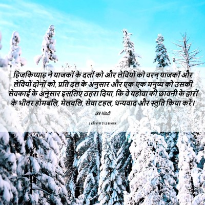Picture 06 - 2 इतिहास 31:2 HINIRV - हिजकिय्याह ने - Bible Verse Picture