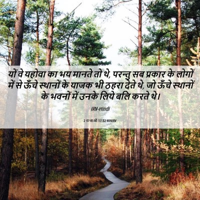 Picture 06 - 2 राजाओं 17:32 HINIRV - यों वे यहोवा का भय - Bible Verse Picture