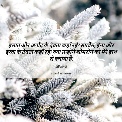 Picture 06 - 2 राजाओं 18:34 HINIRV - हमात और अर्पाद के - Bible Verse Picture