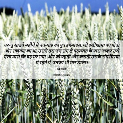 Picture 06 - 2 राजाओं 25:25 HINIRV - परन्तु सातवें - Bible Verse Picture