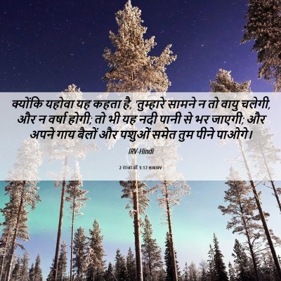 Picture 06 - 2 राजाओं 3:17 HINIRV - क्योंकि यहोवा यह - Bible Verse Picture
