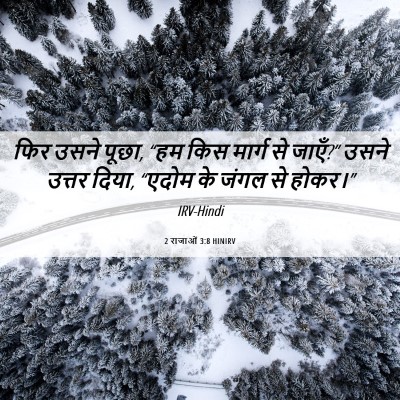 Picture 06 - 2 राजाओं 3:8 HINIRV - फिर उसने पूछा, “हम - Bible Verse Picture
