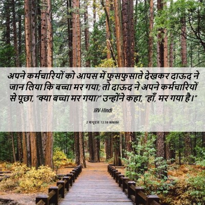 Picture 06 - 2 शमूएल 12:19 HINIRV - अपने कर्मचारियों - Bible Verse Picture