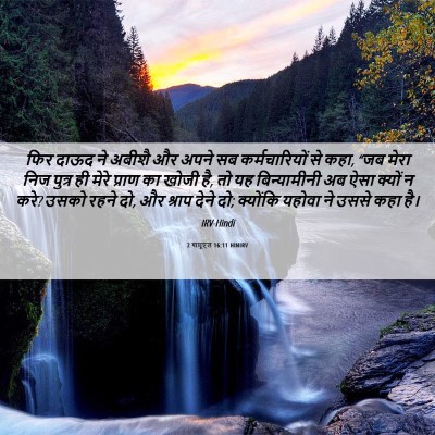 Picture 06 - 2 शमूएल 16:11 HINIRV - फिर दाऊद ने अबीशै - Bible Verse Picture