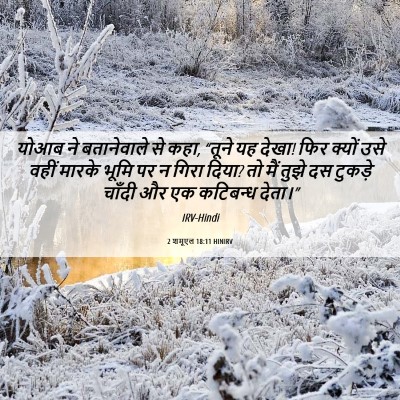 Picture 06 - 2 शमूएल 18:11 HINIRV - योआब ने बतानेवाले - Bible Verse Picture