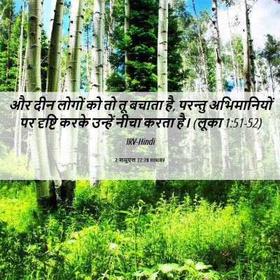 Picture 06 - 2 शमूएल 22:28 HINIRV - और दीन लोगों को तो - Bible Verse Picture