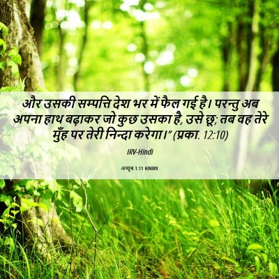 Picture 06 - अय्यूब 1:11 HINIRV - और उसकी सम्पत्ति - Bible Verse Picture