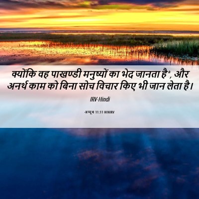 Picture 06 - अय्यूब 11:11 HINIRV - क्योंकि वह - Bible Verse Picture