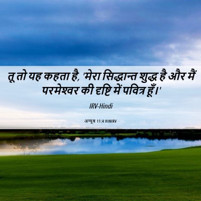 Picture 06 - अय्यूब 11:4 HINIRV - तू तो यह कहता है, - Bible Verse Picture