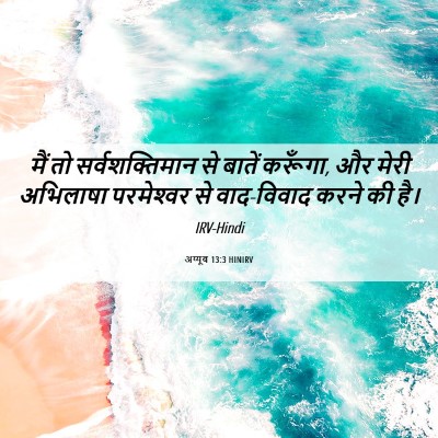Picture 06 - अय्यूब 13:3 HINIRV - मैं तो - Bible Verse Picture