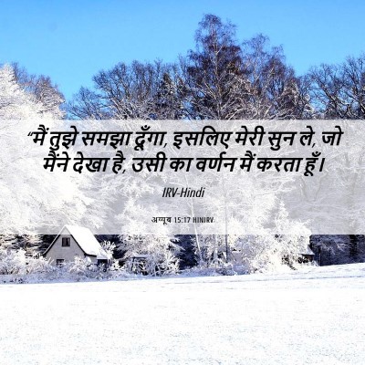 Picture 06 - अय्यूब 15:17 HINIRV - “मैं तुझे समझा - Bible Verse Picture