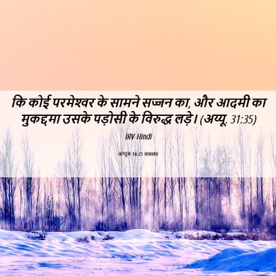 Picture 06 - अय्यूब 16:21 HINIRV - कि कोई परमेश्‍वर - Bible Verse Picture