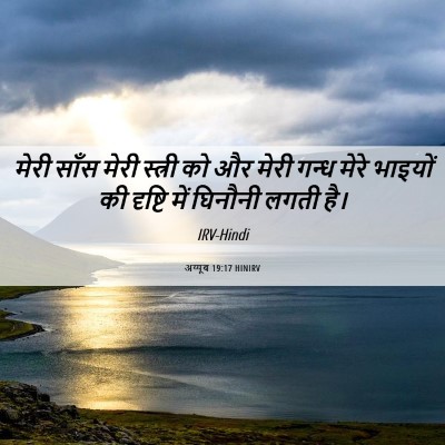 Picture 06 - अय्यूब 19:17 HINIRV - मेरी साँस मेरी - Bible Verse Picture
