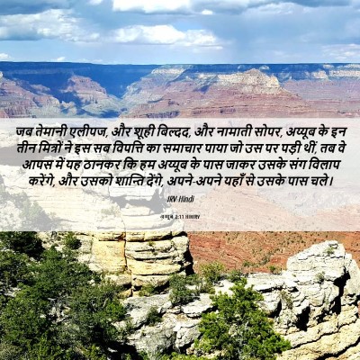 Picture 06 - अय्यूब 2:11 HINIRV - जब तेमानी एलीपज, और - Bible Verse Picture
